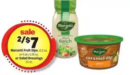 Meijer Marzetti Fruit Dips 13.5 oz. or 6 pk./1.58 oz. or Salad Dressings 13 oz offer