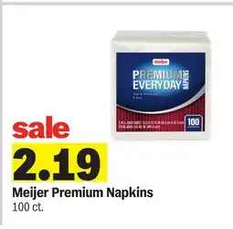Meijer Meijer Premium Napkins offer