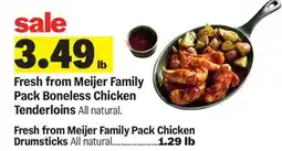 Meijer Fresh from Meijer Family Pack Boneless Chicken Tenderloins offer