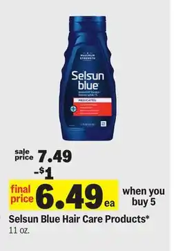 Meijer Selsun Blue Hair Care Products offer