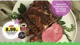Meijer Certified Angus Beef Prime Rib Roast offer
