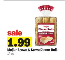 Meijer Meijer Brown & Serve Dinner Rolls offer