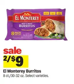 Meijer El Monterey Burritos offer