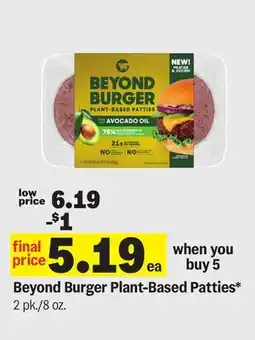 Meijer Beyond Burger Plant-Based Patties offer