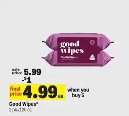 Meijer Good Wipes offer