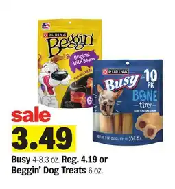 Meijer Busy 4-8.3 oz. Reg. 4.19 or Beggin' Dog Treats 6 oz offer