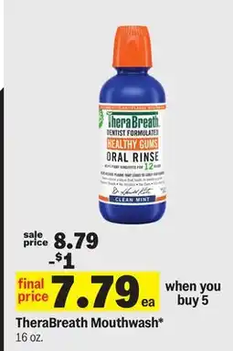 Meijer TheraBreath Mouthwash offer