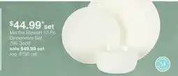 JC Penney Martha Stewart 12-Pc. Dinnerware Set offer