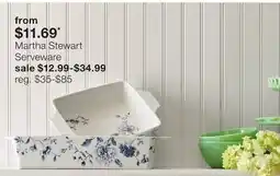 JC Penney Martha Stewart Serveware offer