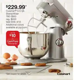 JC Penney Cuisinart 5.5-Qt. Stand Mixer offer