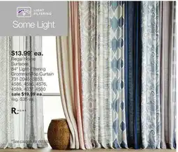 JC Penney Regal Home Surfaces 84 Light-Filtering Grommet-Top Curtain offer