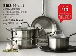 JC Penney Jenny Martinez 8-Pc. Stainless Steel Cookware Set offer