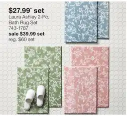 JC Penney Laura Ashley 2-Pc. Bath Rug Set offer
