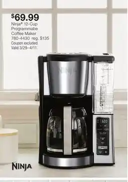 JC Penney Ninja 12-Cup Programmabe Coffee Maker offer