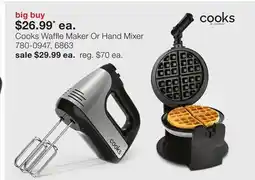 JC Penney Cooks Waffle Maker Or Hand Mixer offer