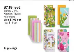 JC Penney Spring 2-Pk. Kitchen Towels offer