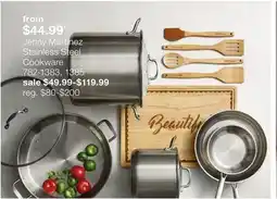 JC Penney Jenny Martinez Stainless Steel Cookware offer