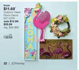 JC Penney Outdoor Oasis Porch Decor offer