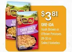 Commissary ORE-IDA Hash Brown or O'Brien Potatoes offer