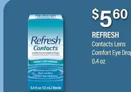Commissary REFRESH Contacts Lens Comfort Eye Drops offer
