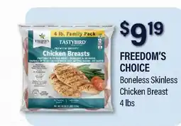 Commissary FREEDOM'S CHOICE Boneless Skinless Chicken Breast offer
