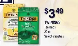 Commissary TWININGS Tea Bags offer