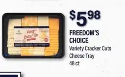 Commissary FREEDOM'S CHOICE Variety Cracker Cuts Cheese Tray offer