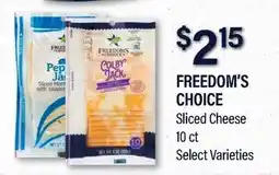 Commissary FREEDOM'S CHOICE Sliced Cheese offer