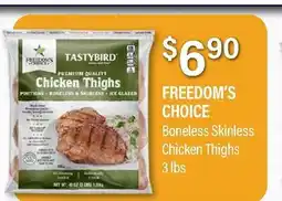 Commissary FREEDOM'S CHOICE Boneless Skinless Chicken Thighs offer