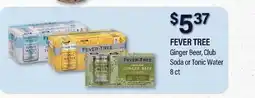 Commissary FEVER TREE Ginger Beer, Club Soda or Tonic Water offer