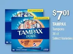 Commissary TAMPAX Tampons offer