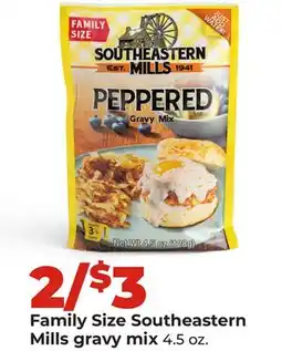 Hy-Vee Family Size Southeastern Mills gravy mix offer