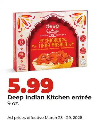 Hy-Vee Deep Indian Kitchen entrée offer