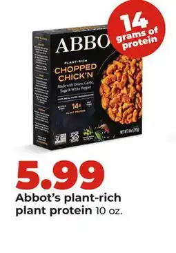 Hy-Vee Abbot's plant-rich plant protein offer