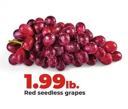 Hy-Vee Red seedless grapes offer