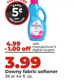 Hy-Vee Downy fabric softener offer