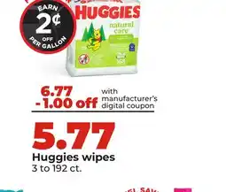 Hy-Vee Huggies wipes offer