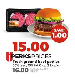 Hy-Vee Fresh ground beef patties offer