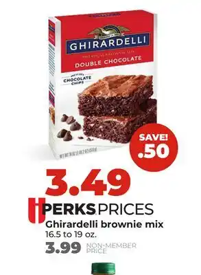 Hy-Vee Ghirardelli brownie mix offer