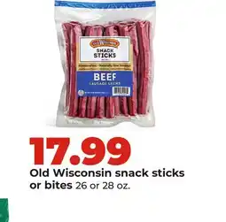 Hy-Vee Old Wisconsin snack sticks or bites offer