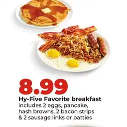 Hy-Vee Hy-Five Favorite breakfast offer