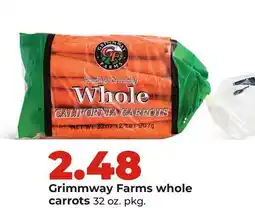 Hy-Vee Grimmway Farms whole carrots offer