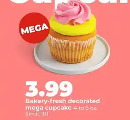 Hy-Vee Bakery-fresh decorated mega cupcake offer