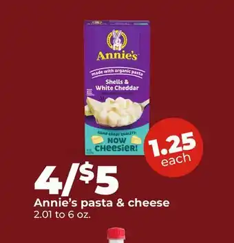 Hy-Vee Annie's pasta & cheese offer