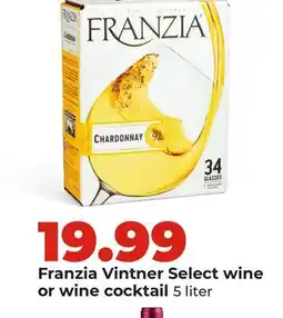 Hy-Vee Franzia Vintner Select wine or wine cocktail offer