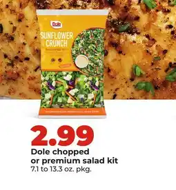 Hy-Vee Dole chopped or premium salad kit offer