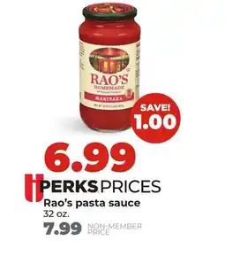 Hy-Vee Rao's pasta sauce offer
