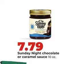 Hy-Vee Sunday Night chocolate or caramel sauce offer
