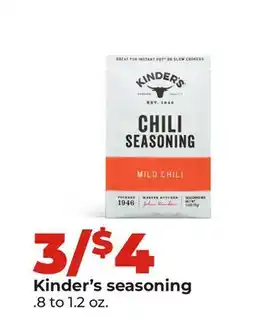 Hy-Vee Kinder's seasoning offer