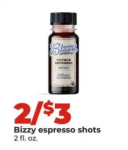 Hy-Vee Bizzy espresso shots offer
